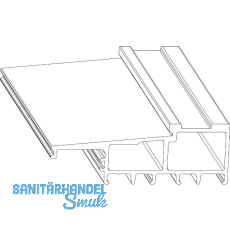 MACO Fiber-Therm Bodenschwelle Grundk�rper 180, L=6500 mm, silber (466671)