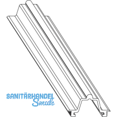 MACO Fiber-Therm Laufschiene unten hoch, H=15 mm, L=6500 mm, Alu silber (466688)