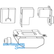 MACO HS Zubeh�r f. F�hrung oben mit Blende, 68/28 mm, Schema A, silber (101751)
