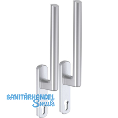 MACO HS Griffgarnitur 12, PZ innen/außen, TS 56-68 mm, silber (103668) MACO HS Griffgarnitur 12, PZ innen/außen, TS 56-68 mm, silber (103668)