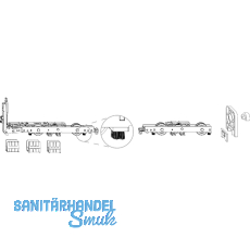 MACO HS Grundkarton Laufwagen 300 kg ohne Bolzen, mit B�rsten, silber (103559)