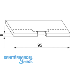MACO HS Anschlagsdichtungsplatte universal, Gummi schwarz (369760) MACO HS Anschlagsdichtungsplatte universal, Gummi schwarz (369760)
