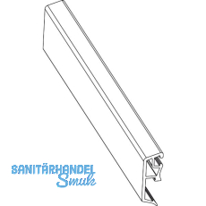 MACO Fiber-Therm Abdeckleiste Holz/Alu f. rahmenlose Fixverglasung, L=5000 mm