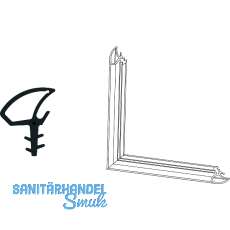 MACO HS Fl�geldichtung 2,5 x 2,5 m, Getriebeseite/unten, schwarz (476545)