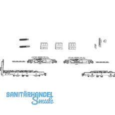 MACO HS Grundkarton Laufwagen 400 kg, mit Bürsten, silber (103069) MACO HS Grundkarton Laufwagen 400 kg, mit Bürsten, silber (103069)