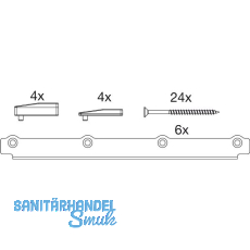 MACO HS Zubeh�r RC2 f�r Dichtungsschiene PVC, f�r Holz, schwarz (105383)