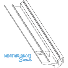 MACO Fiber-Therm Glasaufnahmeleiste Holz/Alu, rahmenlose Fixverglasung L=2500 mm