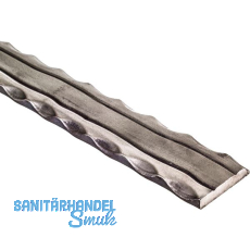 ARTEFERRO Handlauf seitlich gehämmert, 40 x 8 x 3000mm mit Rillen,Schmiedeeisen ARTEFERRO Handlauf seitlich gehämmert, 40 x 8 x 3000mm mit Rillen,Schmiedeeisen