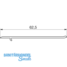 GU Thermostep 164 Trittschwelle P1642, L=2500 mm, Alu silber eloxiert