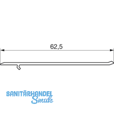 GU Thermostep 164 Trittschwelle P1642, L=3300 mm, Alu silber eloxiert