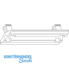 GU HS Laufwagenabst�tzung f�r Laufwagen GU-934, Kunststoff silber
