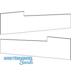 GU Thermostep 204 Seitendeckel-Set f�r Bodenschwelle silber