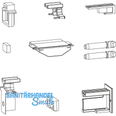 GU HS Zubehör-Beutel verdeckt liegend Führungsschiene P1850 Schema A grau GU HS Zubehör-Beutel verdeckt liegend Führungsschiene P1850 Schema A grau