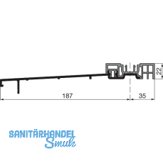 GU Timberstep 204 Grundkörper Bodenschwelle L=5000 mm silber GU Timberstep 204 Grundkörper Bodenschwelle L=5000 mm silber