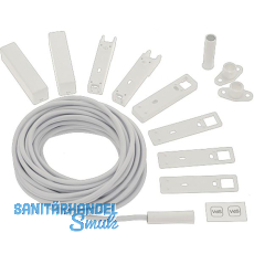 Einbaut�rkontakt B5469 Anschlussleitung 5m, inkl. Aufbaugeh�use, Kunststoff wei�