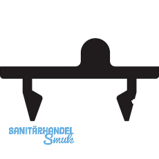 GU HS Laufschiene 5 P2107 f�r Bodenschwelle 2,8 mm Versatz L=4000 mm silber