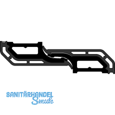GU-937/934 HS Mittelsto�sicherung-Set Fl�gelabstand 16-22 mm L=2400 mm schwarz