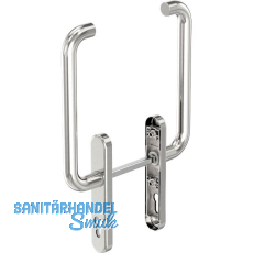 GU HS Drehgriffgarnitur RONDO 180� Griff innen/au�en mit PZ Edelstahl