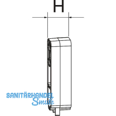 MACO HS Unterlage senkrecht f�r Laufwagen vorne H�he 26,5 mm (361272)