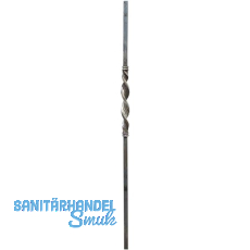 ARTEFERRO Anfangstab mittig gedreht, 20x20 x1200mm, Schmiedeeisen ARTEFERRO Anfangstab mittig gedreht, 20x20 x1200mm, Schmiedeeisen