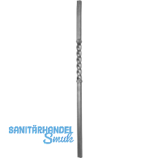 ARTEFERRO Anfangstab mittig gedreht, 30x30 x1200mm, Schmiedeeisen ARTEFERRO Anfangstab mittig gedreht, 30x30 x1200mm, Schmiedeeisen