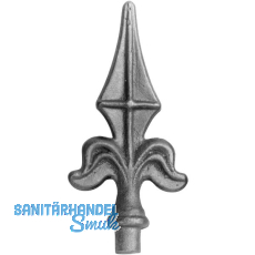 ARTEFERRO Spitze Höhe 125 mm, Base D, Schmiedeeisen ARTEFERRO Spitze Höhe 125 mm, Base D, Schmiedeeisen