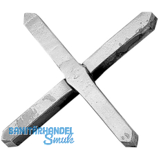 ARTEFERRO Zierkreuz, glatt, 100 x 100 mm, Schmiedeeisen ARTEFERRO Zierkreuz, glatt, 100 x 100 mm, Schmiedeeisen