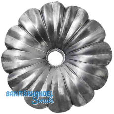 ARTEFERRO Rosette ø 95 mm, mit Loch 8 mm, Schmiedeeisen ARTEFERRO Rosette ø 95 mm, mit Loch 8 mm, Schmiedeeisen