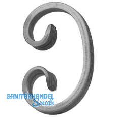 ARTEFERRO C Schnecke, 70 x 110 mm, Schmiedeeisen ARTEFERRO C Schnecke, 70 x 110 mm, Schmiedeeisen