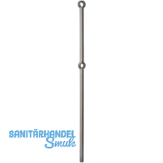 ARTEFERRO Gelochter Steher, � 25 mm, rund mit 2 L�cher, 1200 mm, Schmiedeeisen