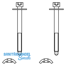 GU Eckverbinder-Befestigungsset oben