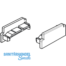 GU Thermostep/Timberstep Endkappe zu Aufsatzschiene P1634, links