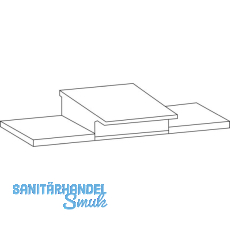 GU Thermostep/Timberstep Dichtplatte f�r Mittelsto� unten IV88-92, grau
