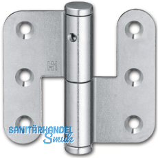 Aufschraubb�nder stumpf, 70 mm, rechts, Stahl verzinkt