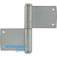 T�rnussband, Stift � 11 mm, Bandh�he 90 mm, links, Stahl verzinkt