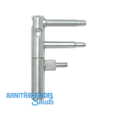 Türband ANUBA 3-DIM Incantobolzen 45 mm, Bandhöhe 92 mm, ø 15 mm,verzinkt silber Türband ANUBA 3-DIM Incantobolzen 45 mm, Bandhöhe 92 mm, ø 15 mm,verzinkt silber