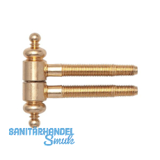 SFS Einbohrband mit Zierkopf, � 16 mm, Bandh�he 63 mm, Stahl vermessingt