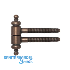 SFS Einbohrband mit Zierkopf, ø 16mm, Bandhöhe 63mm,Stahl bronze patiniert SFS Einbohrband mit Zierkopf, ø 16mm, Bandhöhe 63mm,Stahl bronze patiniert