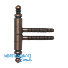 SFS Einbohrband 2-tlg. mit Zierkopf, � 16 mm, Bandh�he 108,5mm,bronze patiniert