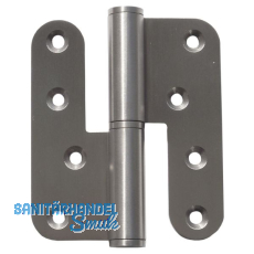 Aufschraubband B 1835 rechts, 100,2 x 86,4 x 3 mm, Edelstahl