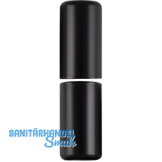 Aufsteckh�lsen flachrund, 16 mm, Aluminium schwarz RAL 9005