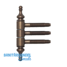 Einbohrzierband 3-teilig, 16 mm, Stahl bronze patiniert Einbohrzierband 3-teilig, 16 mm, Stahl bronze patiniert