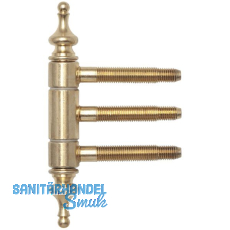 Einbohr-Zierband 3-teilig, mit Aush�ngesicherung, � 18 mm, Stahl vermessingt