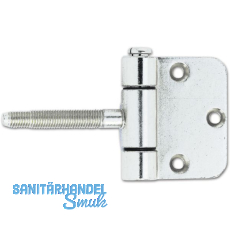 Steckband 3-teilig Fl�gelteil Einlassen/Aufschrauben � 18 mm,vernickelt