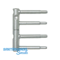 T�rband ANUBA 3-DIM 2-tlg. Bolzen 60 mm, Bandh�he 92mm, � 15mm, verzinkt silber