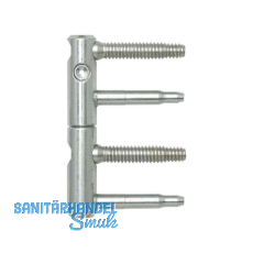 T�rband ANUBA 3-DIM 2-tlg. Bolzen 45 mm, Bandh�he 92mm, � 15mm, verzinkt silber