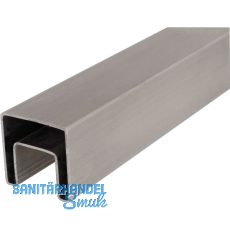 IAM DESIGN Nutrohr eckig, 40 x 40 x 1,5 mm, Edelstahl geschliffen V4A IAM DESIGN Nutrohr eckig, 40 x 40 x 1,5 mm, Edelstahl geschliffen V4A