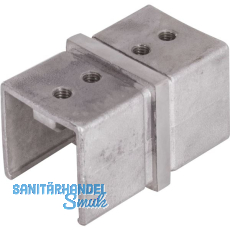 IAM DESIGN Verbinder f�r Nutrohr 40 x 40 x 1,5 mm, Edelstahl geschliffen V4A