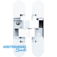 ANSELMI Türband verdeckt AN 140 3D, Zinkdruckguss weiß ANSELMI Türband verdeckt AN 140 3D, Zinkdruckguss weiß