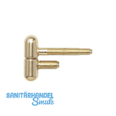 SFS Stahlzargenband 2-tlg. mit Rundkopf, � 16 mm, H�he 50,5mm, glanzvermessingt